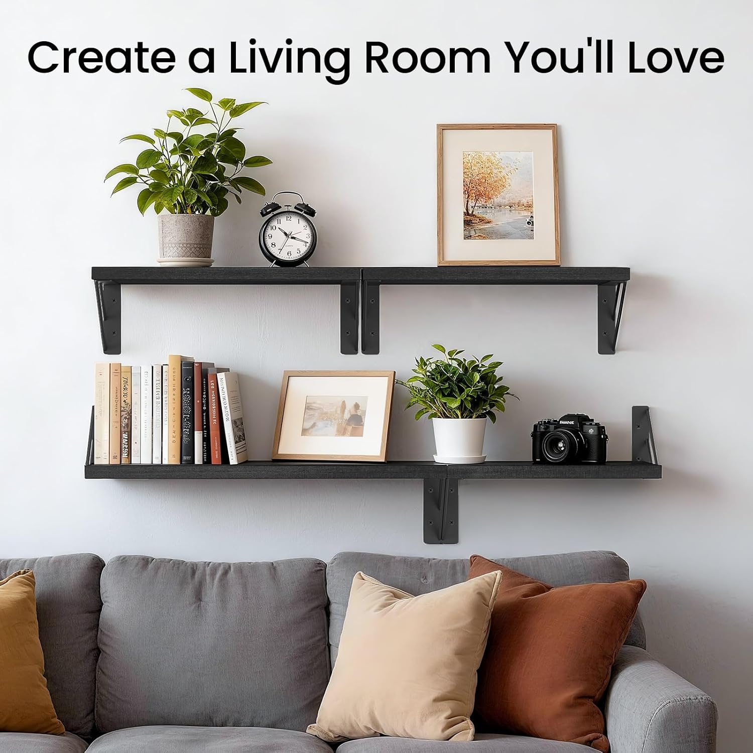 Stylish Floating Bathroom Shelves