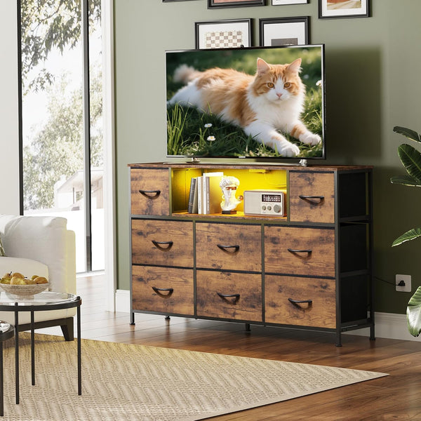 Rustic LED TV Stand
